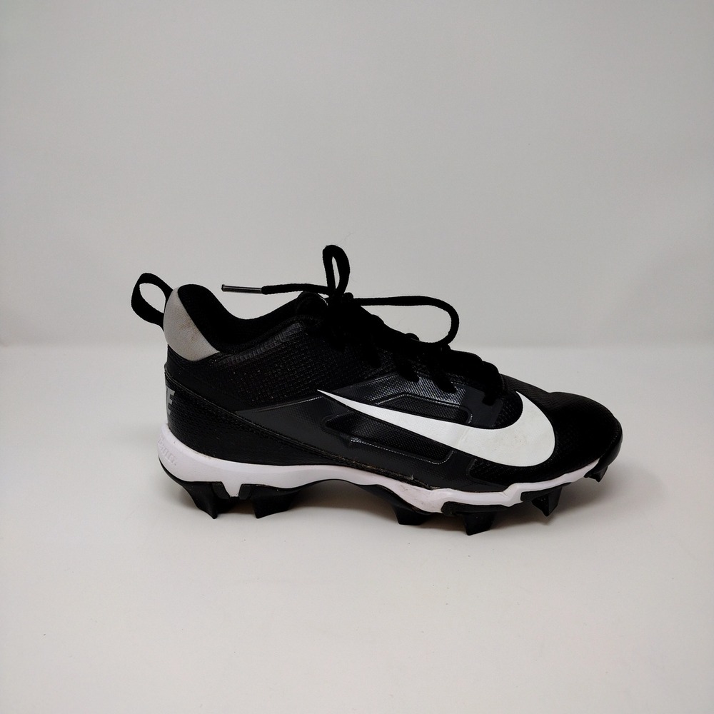 Nike Alpha Huarache 4 Keystone Baseball Cleats Black White FQ4016-001 Mens 6Y